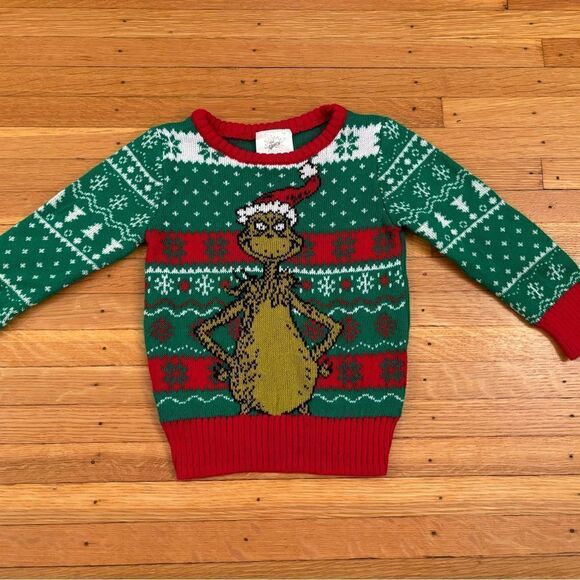 Grinch Dr.Seuss green Christmas Holiday sweater - Picture 1 of 4
